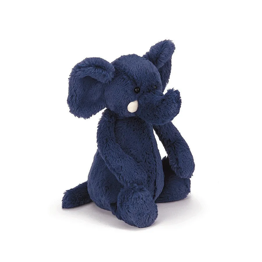 Jellycat Bashful Blue Elephant Stuffed Animal - Original