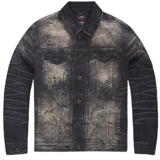 Jordan Craig Amsterdam Trucker Monochrome Jacket (Nature Black) JJ358R