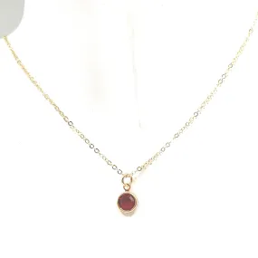 July Swarovski Birthstone Necklace - 14k Gold-Filled