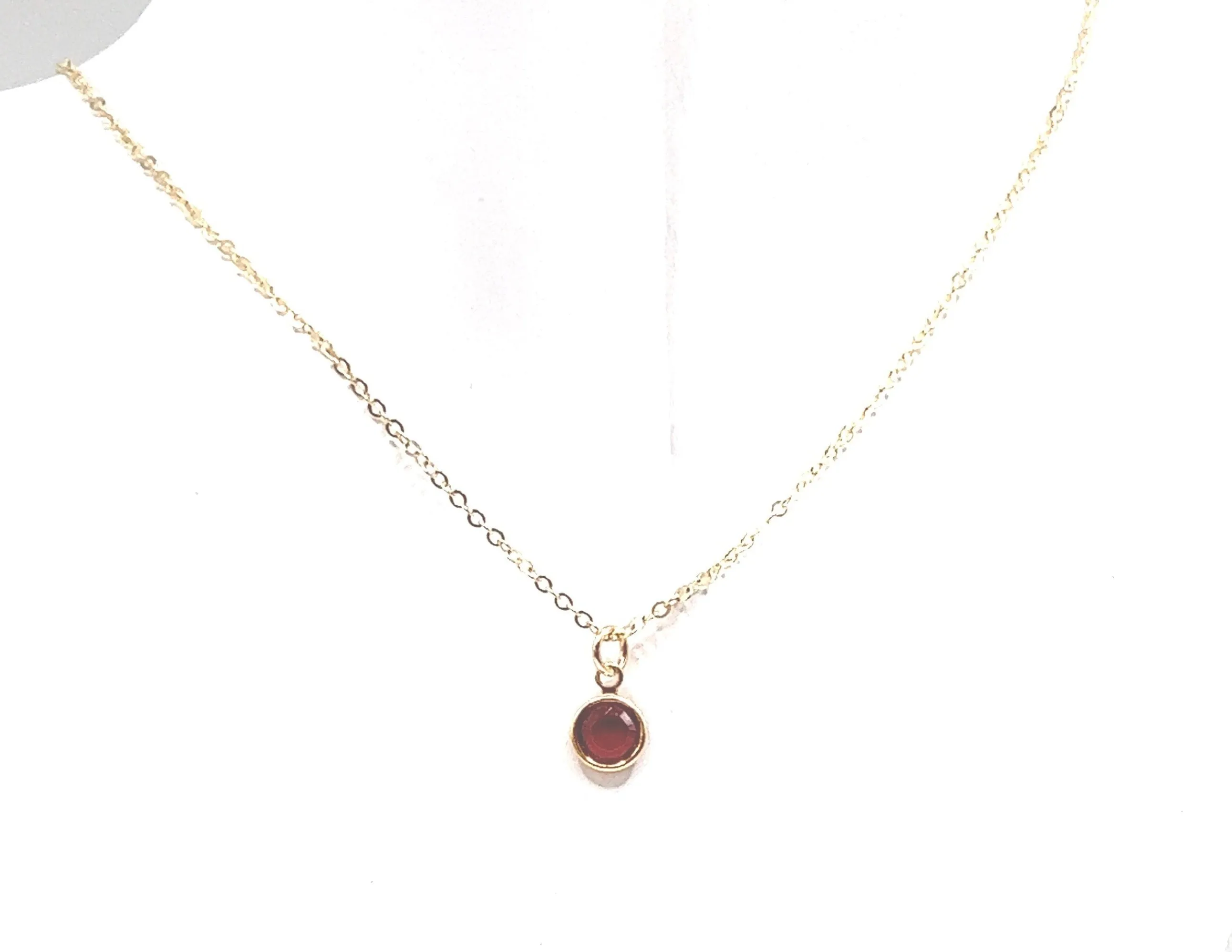 July Swarovski Birthstone Necklace - 14k Gold-Filled