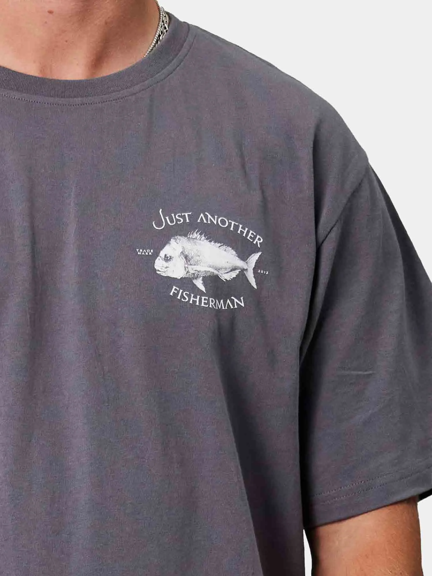 Just Another Fisherman Snapper Logo Tee - Shadow