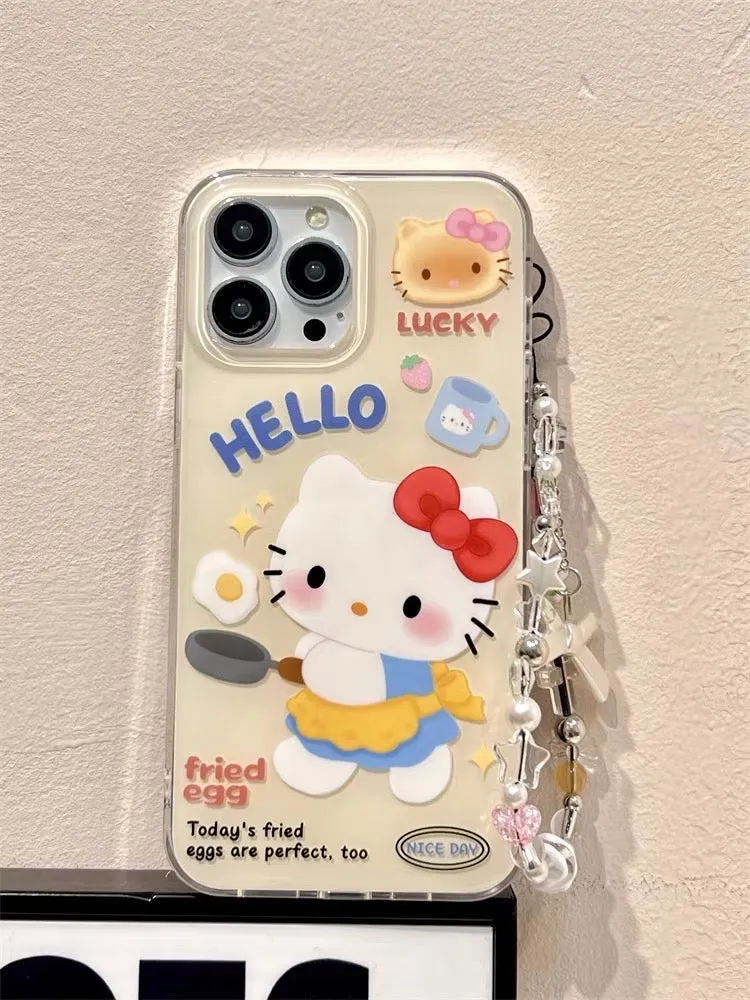 Kawaii Kitty Phone Case for iPhone 11/12/12pro/12pro max/13/13pro/13pro max/14/14 pro/14pro max PN6184