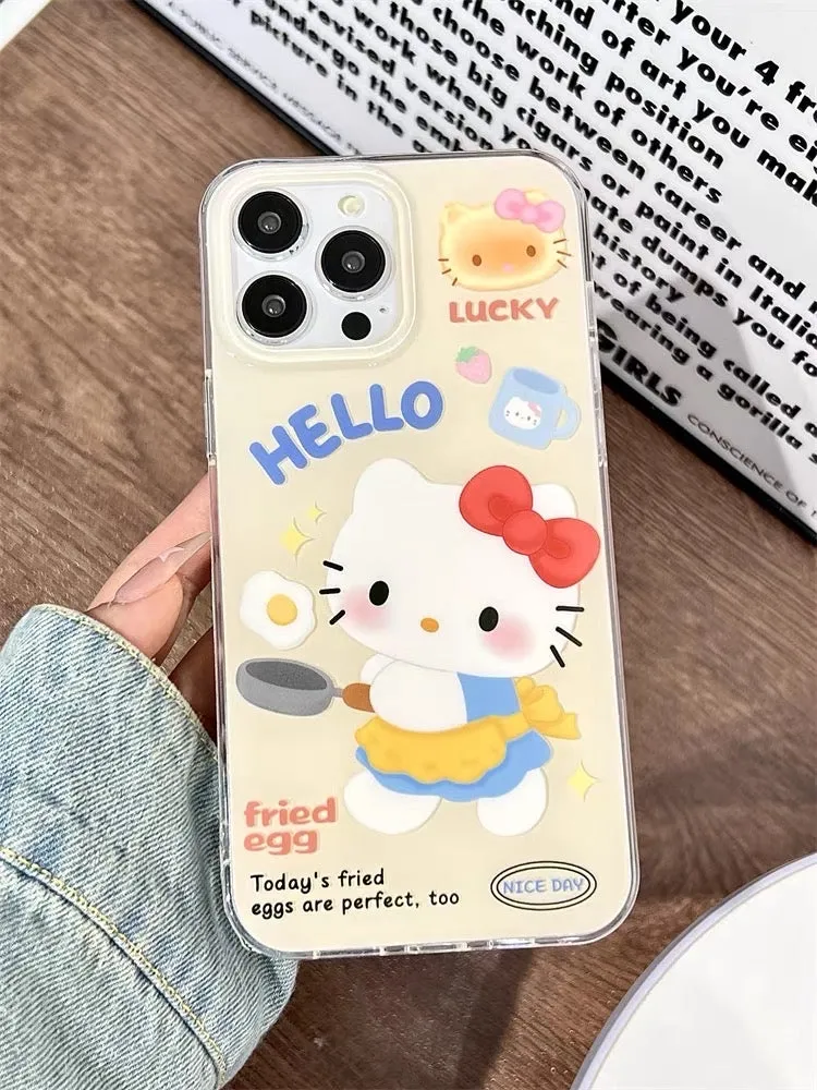 Kawaii Kitty Phone Case for iPhone 11/12/12pro/12pro max/13/13pro/13pro max/14/14 pro/14pro max PN6184