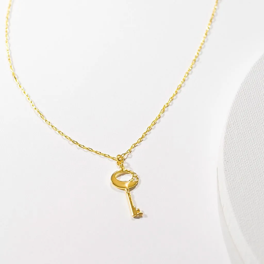 Key of F Necklace - Gold