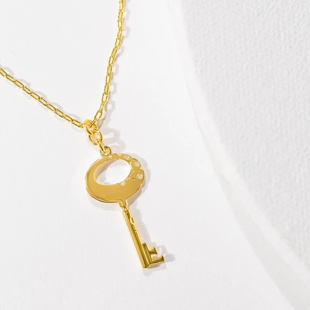 Key of F Necklace - Gold