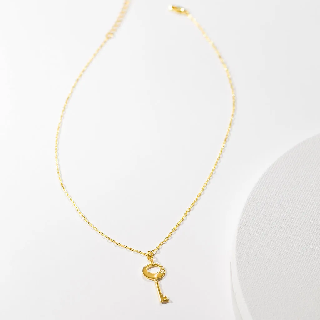 Key of F Necklace - Gold