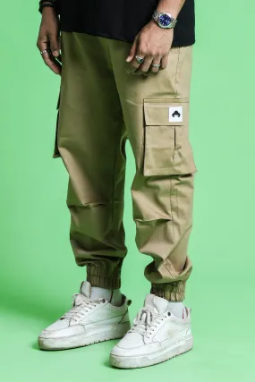 KHAKI CARGO PANT (ELASTIC)