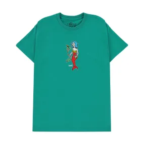 Krooked Mermaid T-Shirt - Kelly/Multicolor