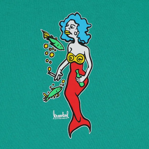 Krooked Mermaid T-Shirt - Kelly/Multicolor