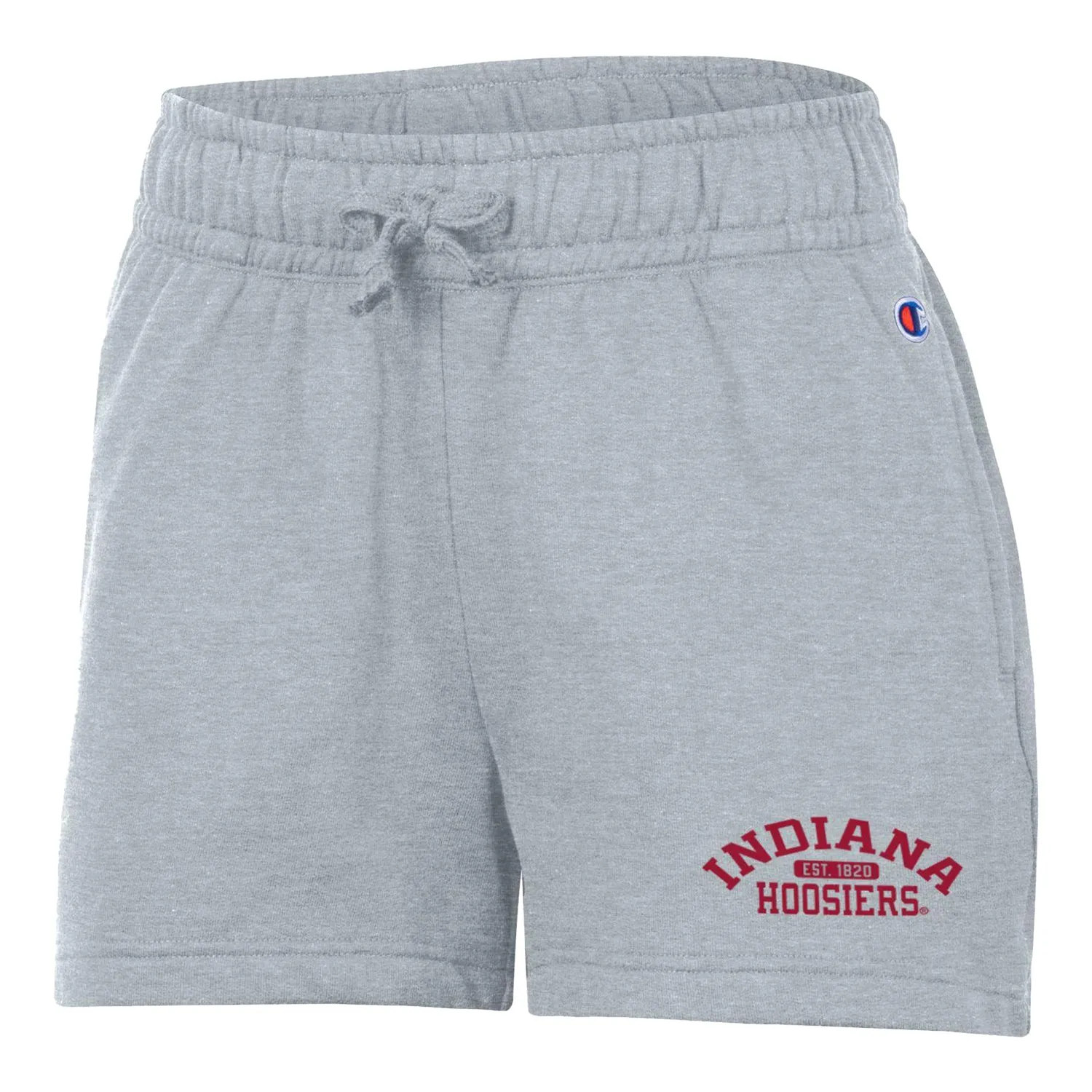 Ladies Indiana Hoosiers Powerblend® Wordmark Grey Shorts