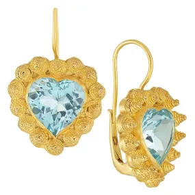 L'amour Blue Topaz Earrings