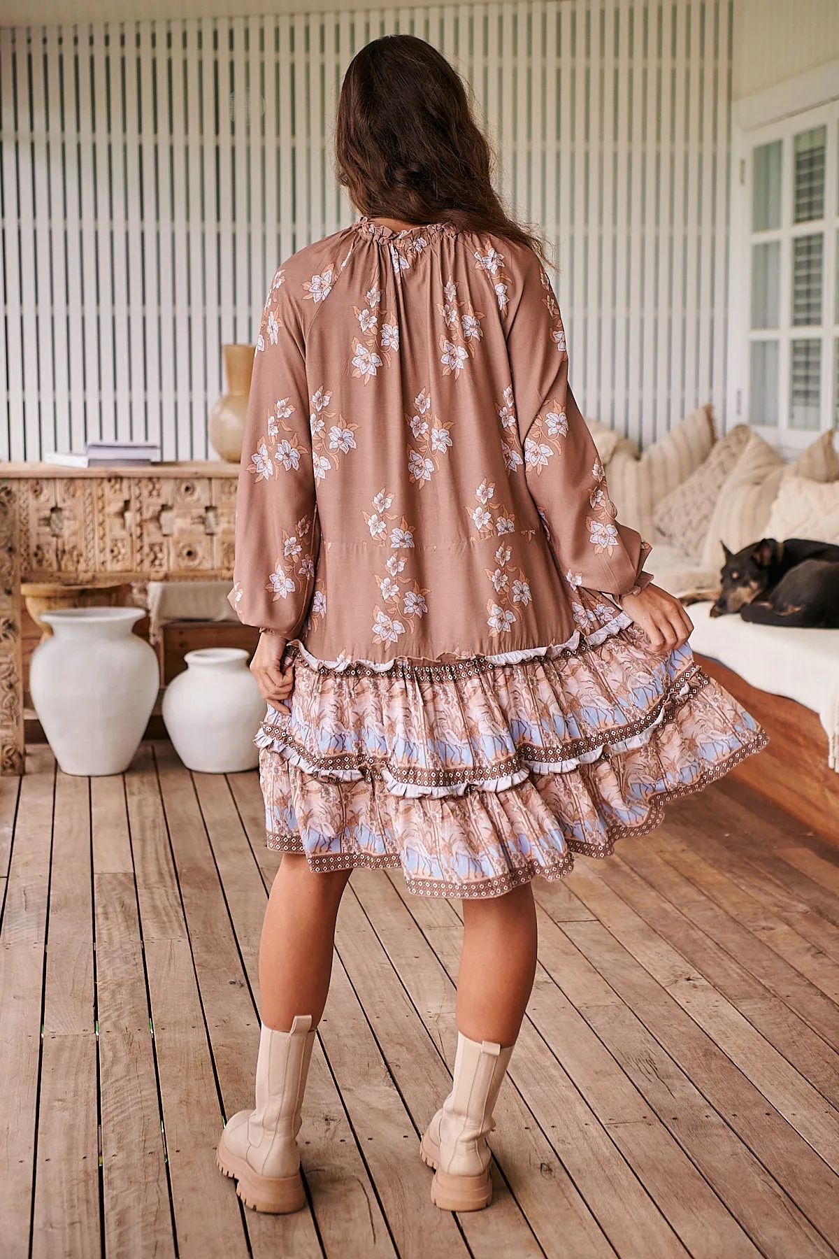 Lani Mini Dress - Chocolate