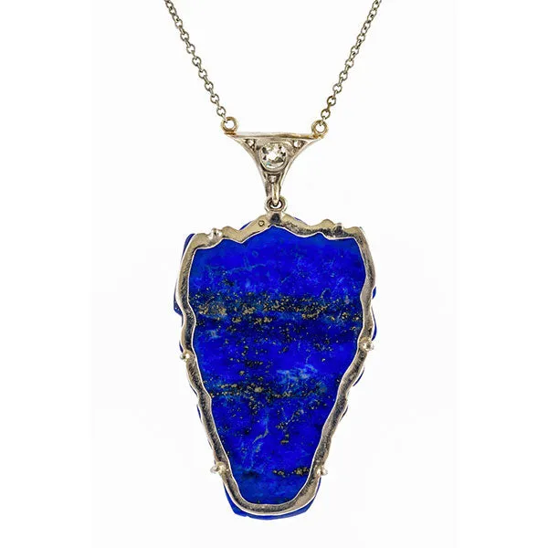 Lapis North Wind Diamond Necklace