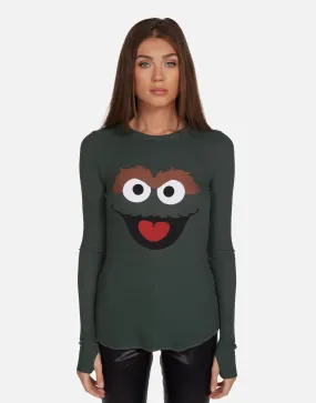 Lauren Moshi McKinley Oscar The Grouch Long Sleeved Tee