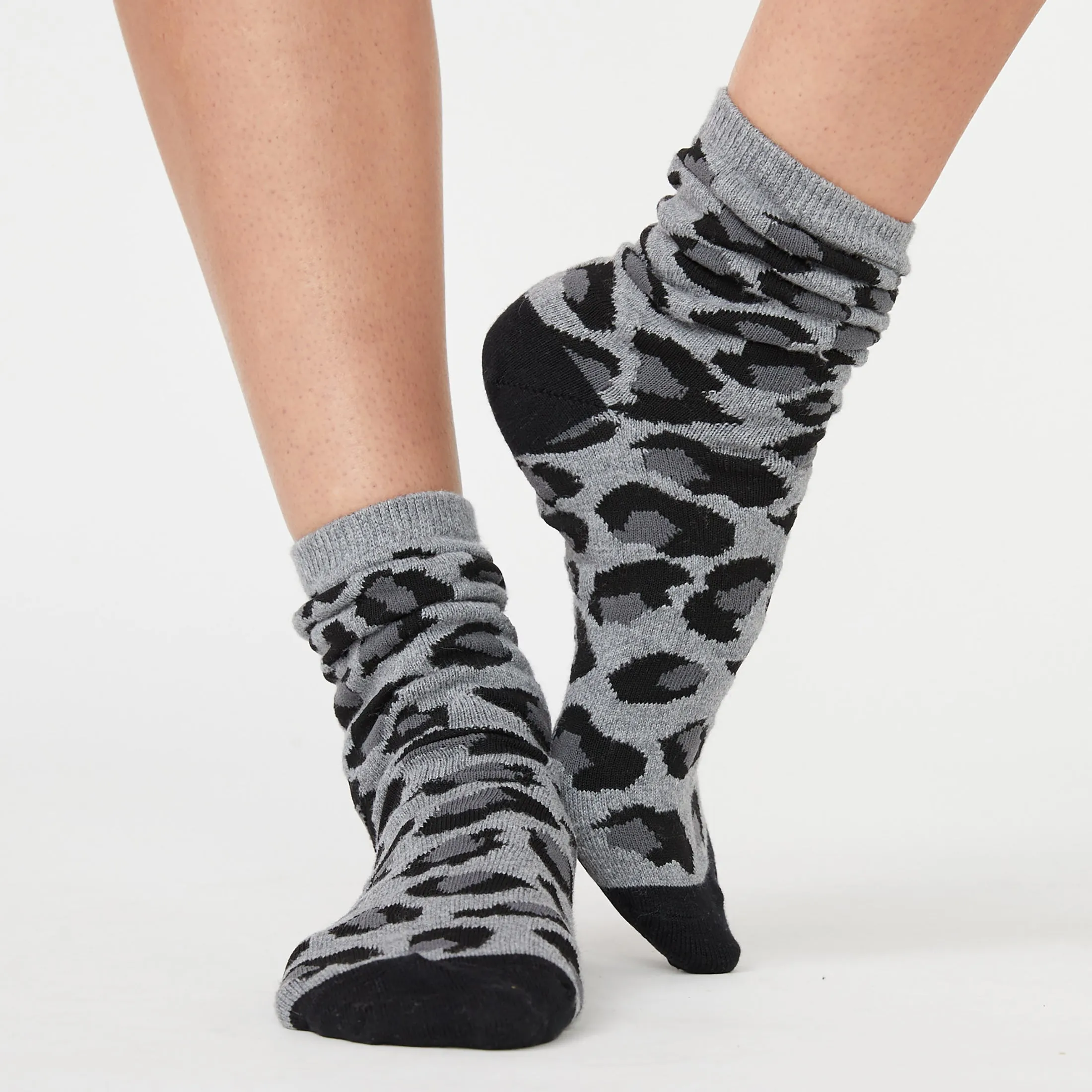 Leopard Calf Socks