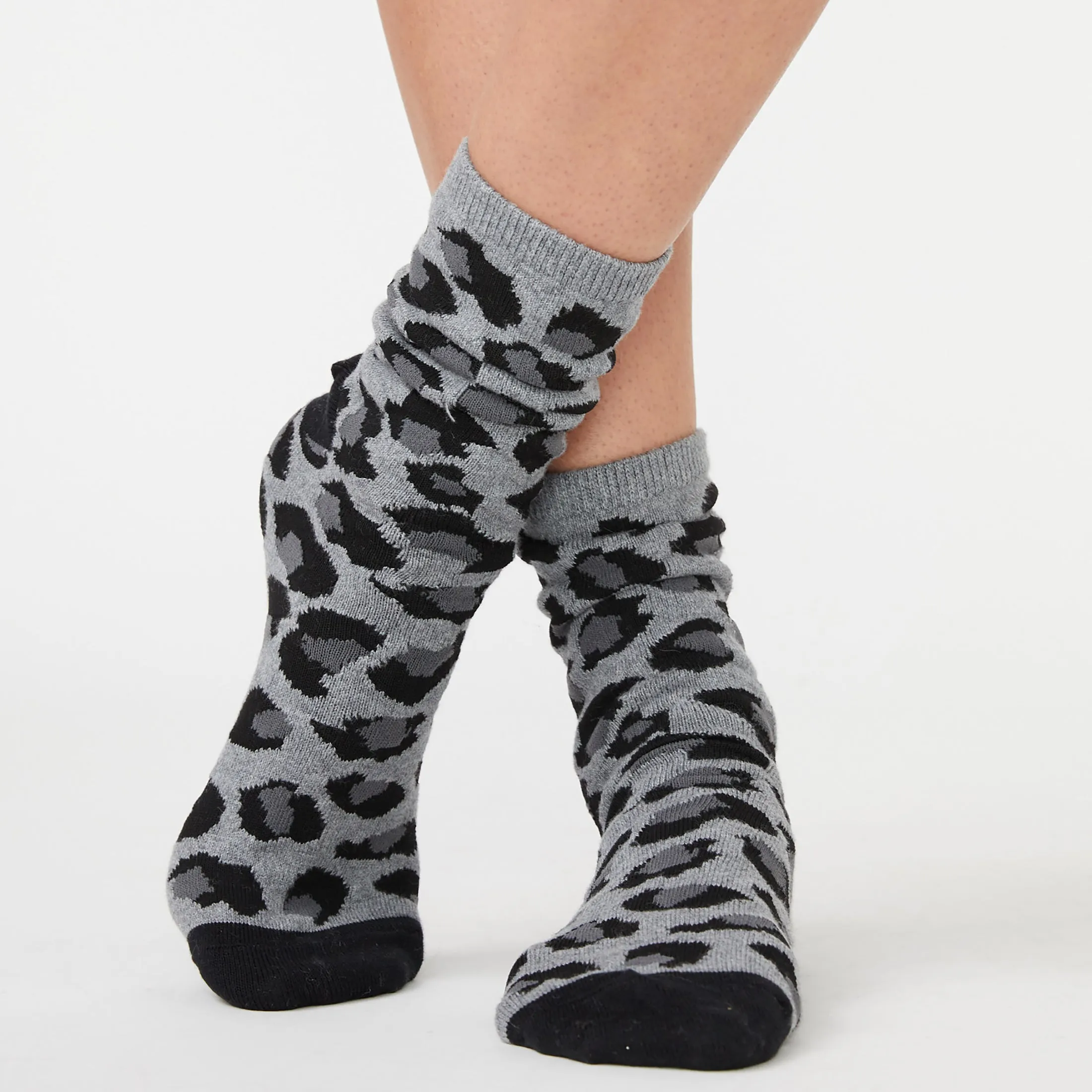 Leopard Calf Socks