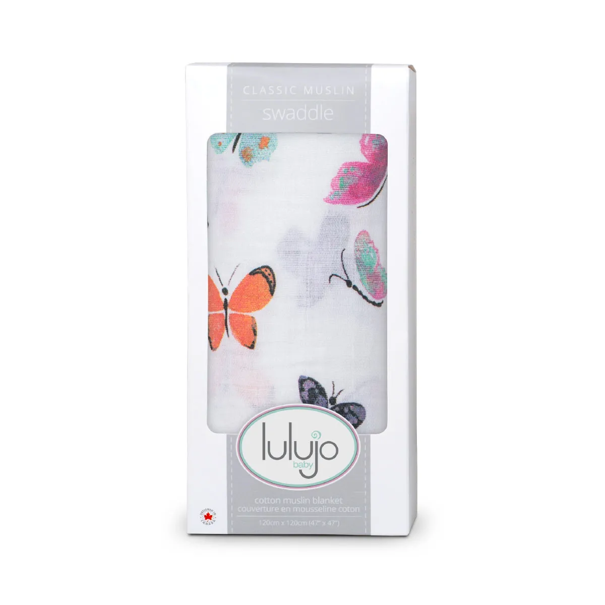 Lulujo Cotton Swaddle - Butterfly