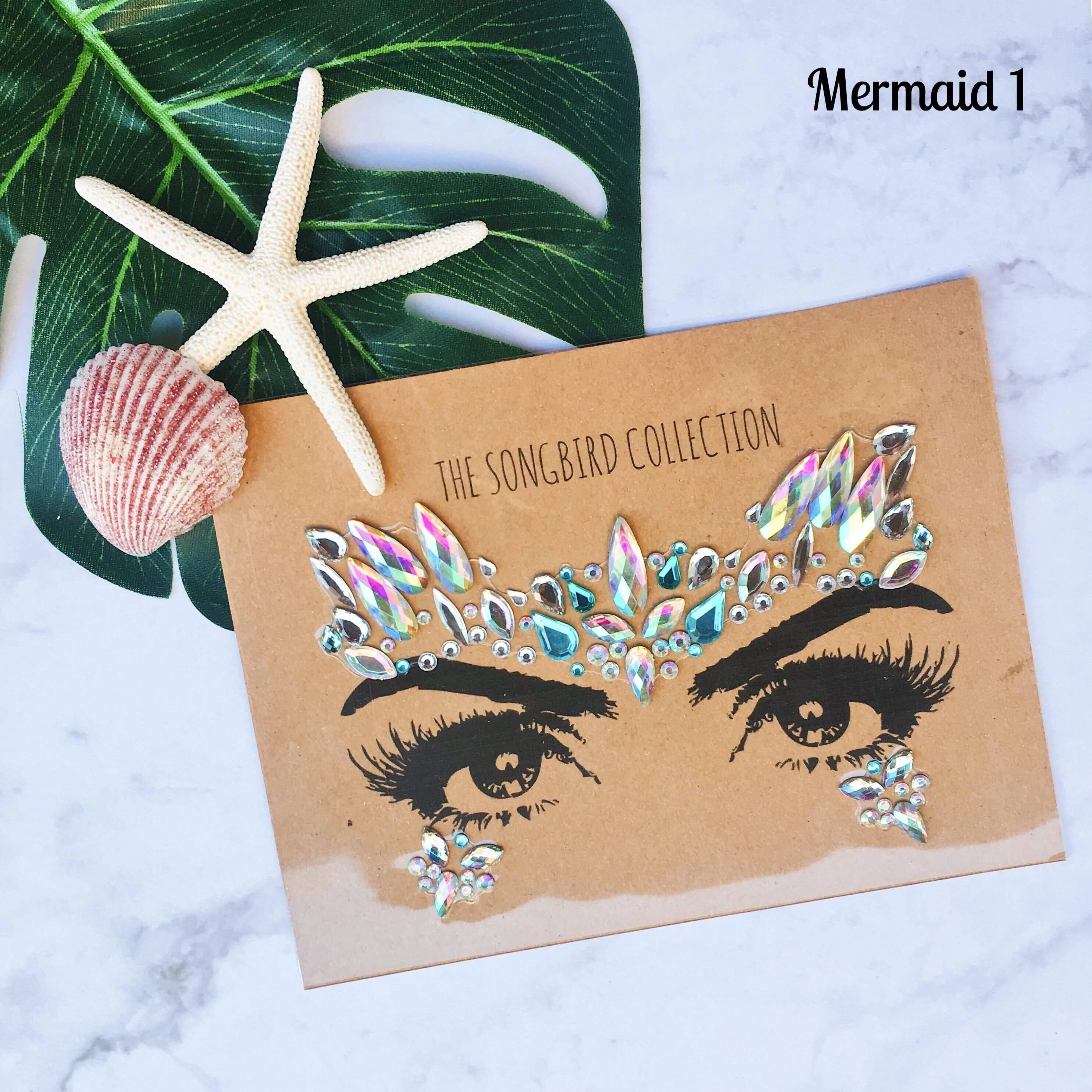 Mermaid Face Gems - 5 Designs