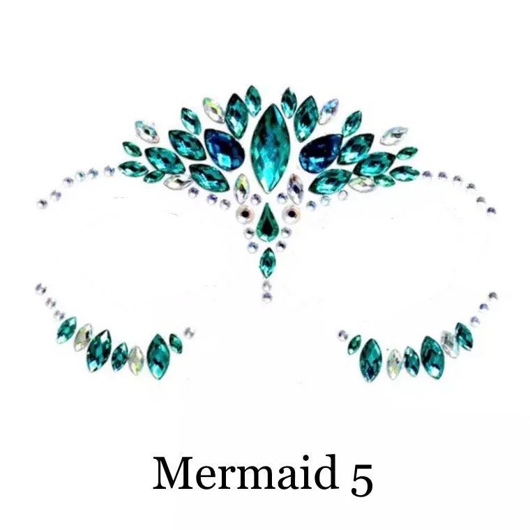 Mermaid Face Gems - 5 Designs