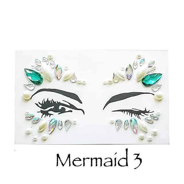 Mermaid Face Gems - 5 Designs