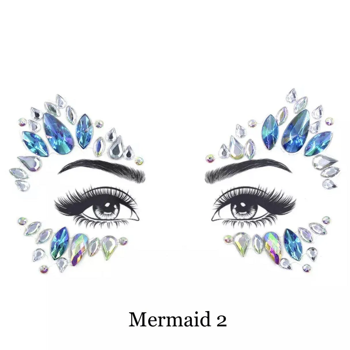 Mermaid Face Gems - 5 Designs