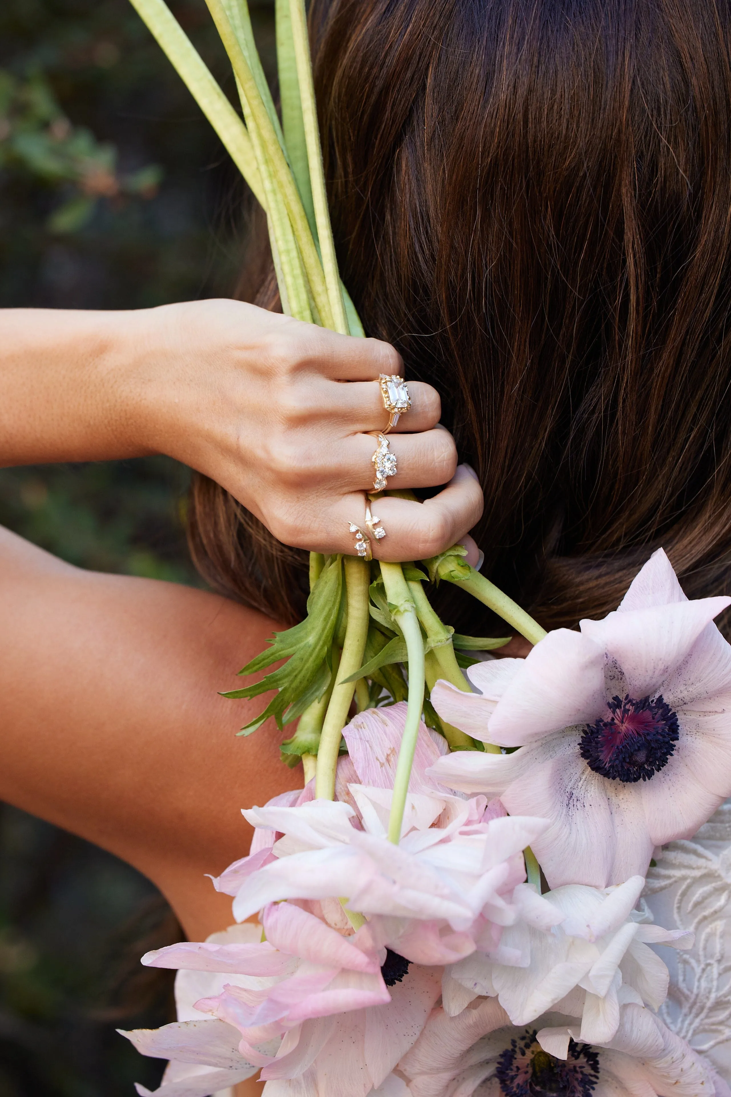 Mini Diamond Moon Ring