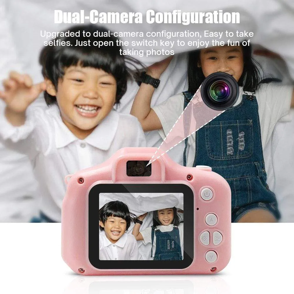 Mini Dual Lens Children's Camera Kids Toys Photos Camera Boy Girl Christmas Birthday Gift 1080P Video Digital Camera Baby Toys