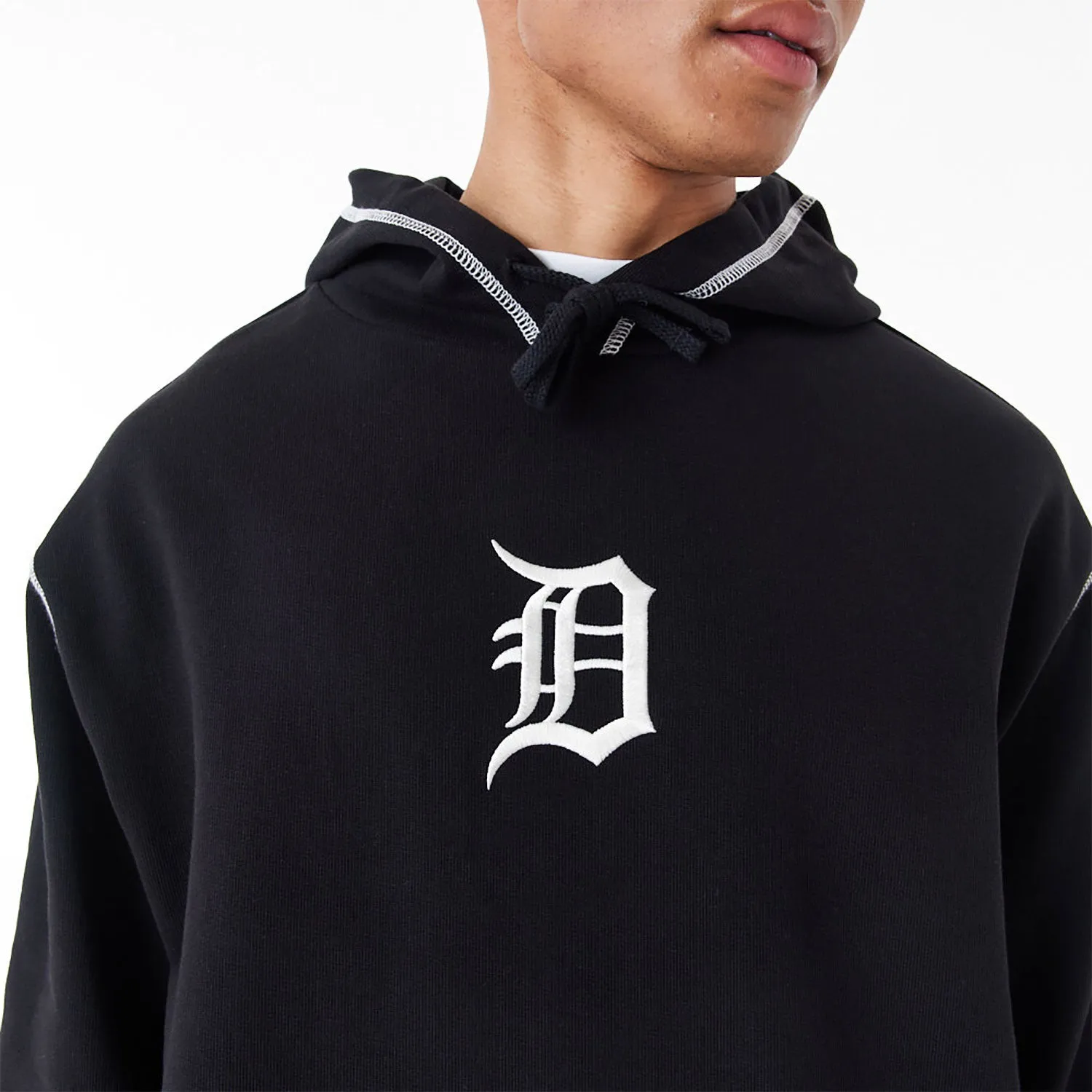 NEW ERA Detroit Tigers MLB World Series Black Oversized Pullover Hoodie