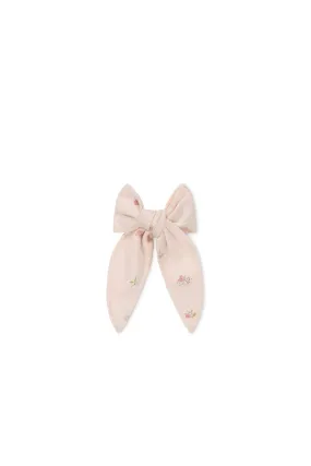 Organic Cotton Bow - Meredith Morganite