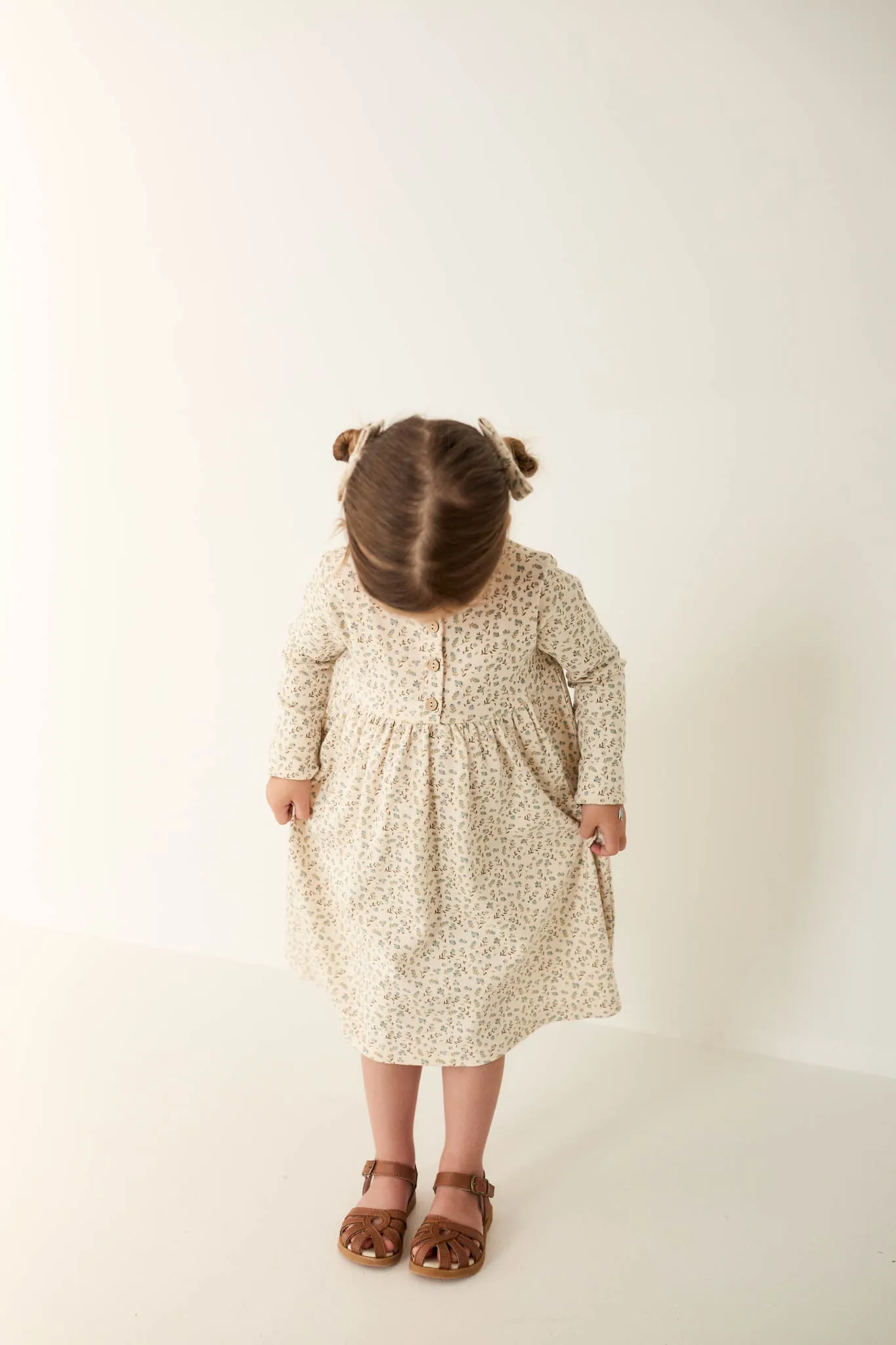 Organic Cotton Bridget Dress - Blueberry Ditsy