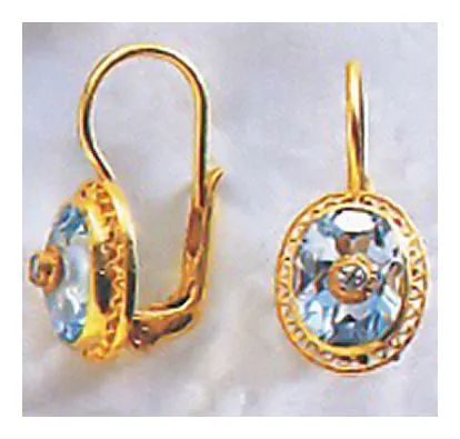 Oxford Blue Topaz Earrings