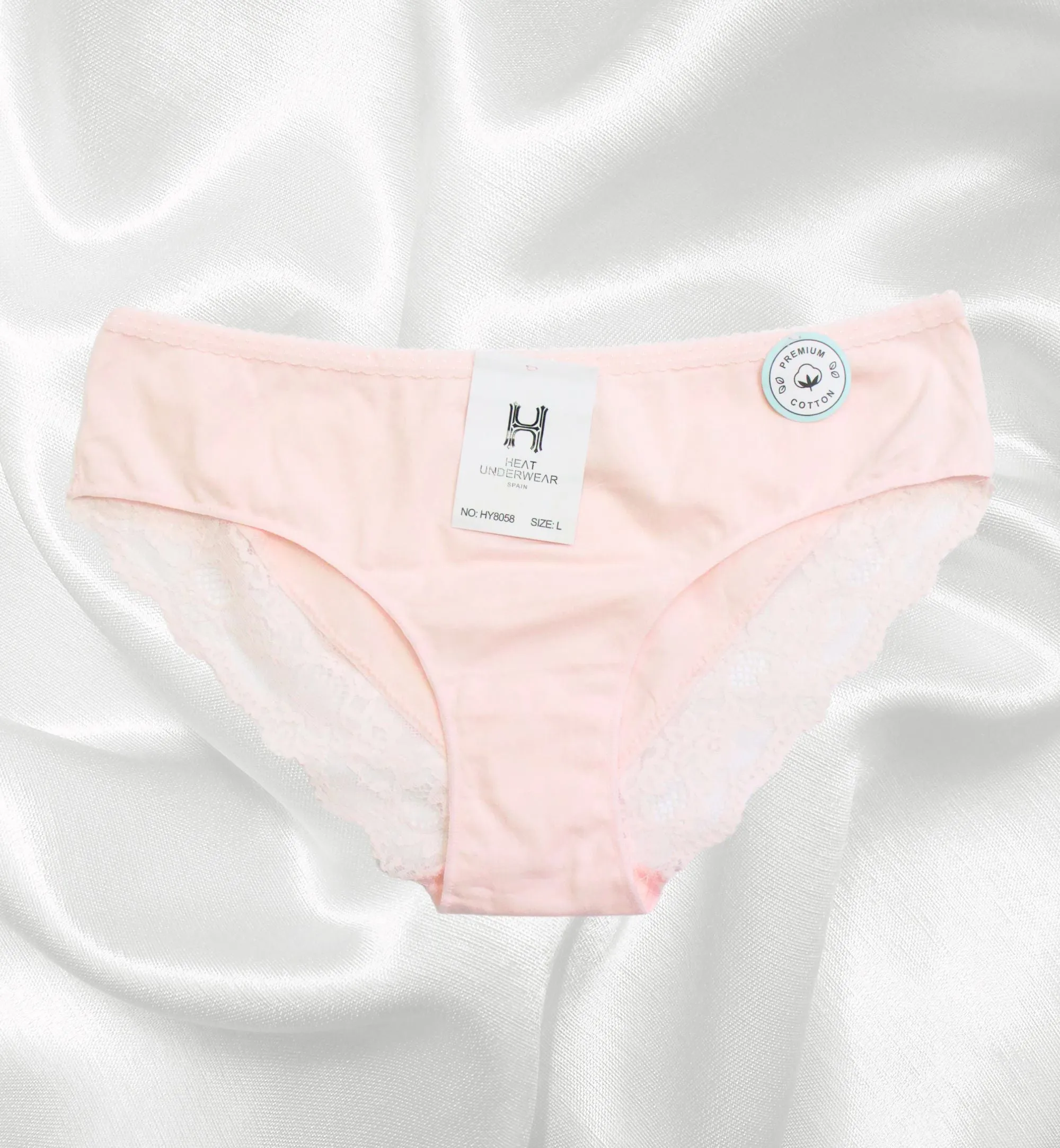 PANTY ALGODN CON  DETALLES DE ENCAJE HY8058