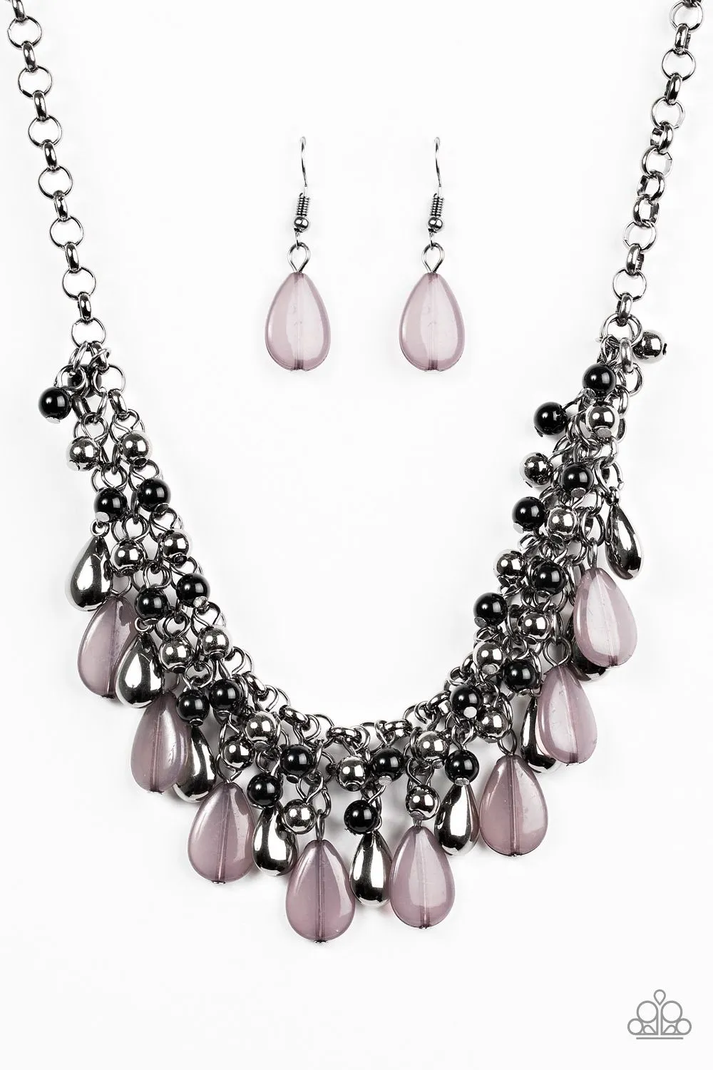 Paparazzi Accessories  - Diva Attitude #N87 Box 1 - Black Necklace