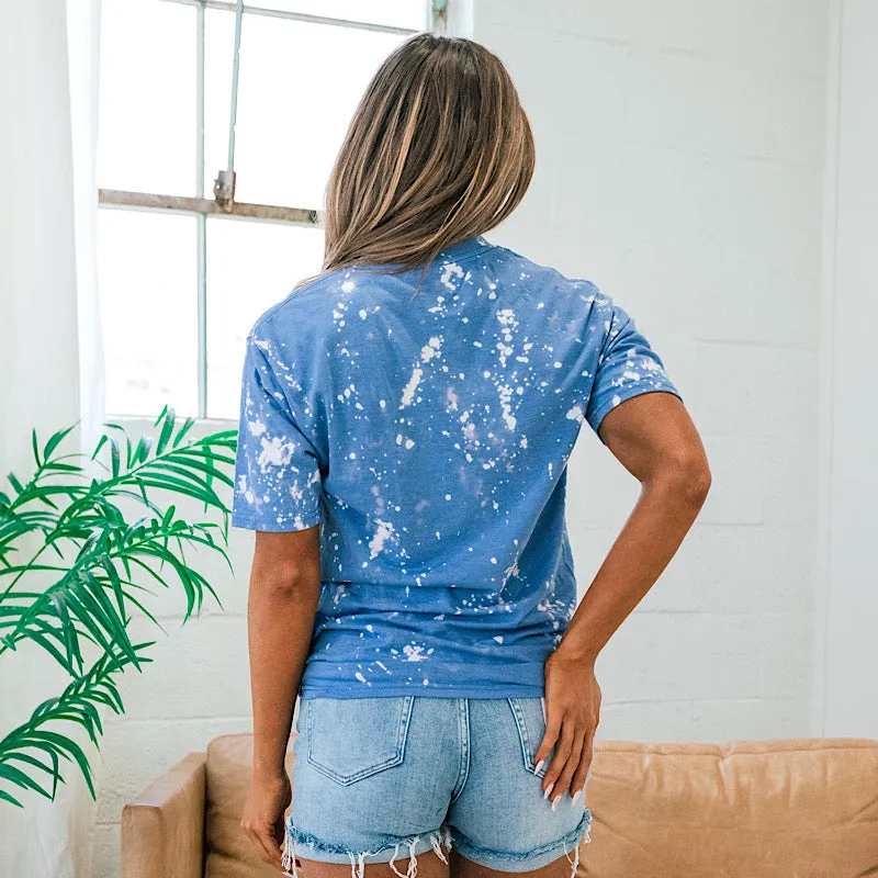 People Person Denim Blue Bleached Tee