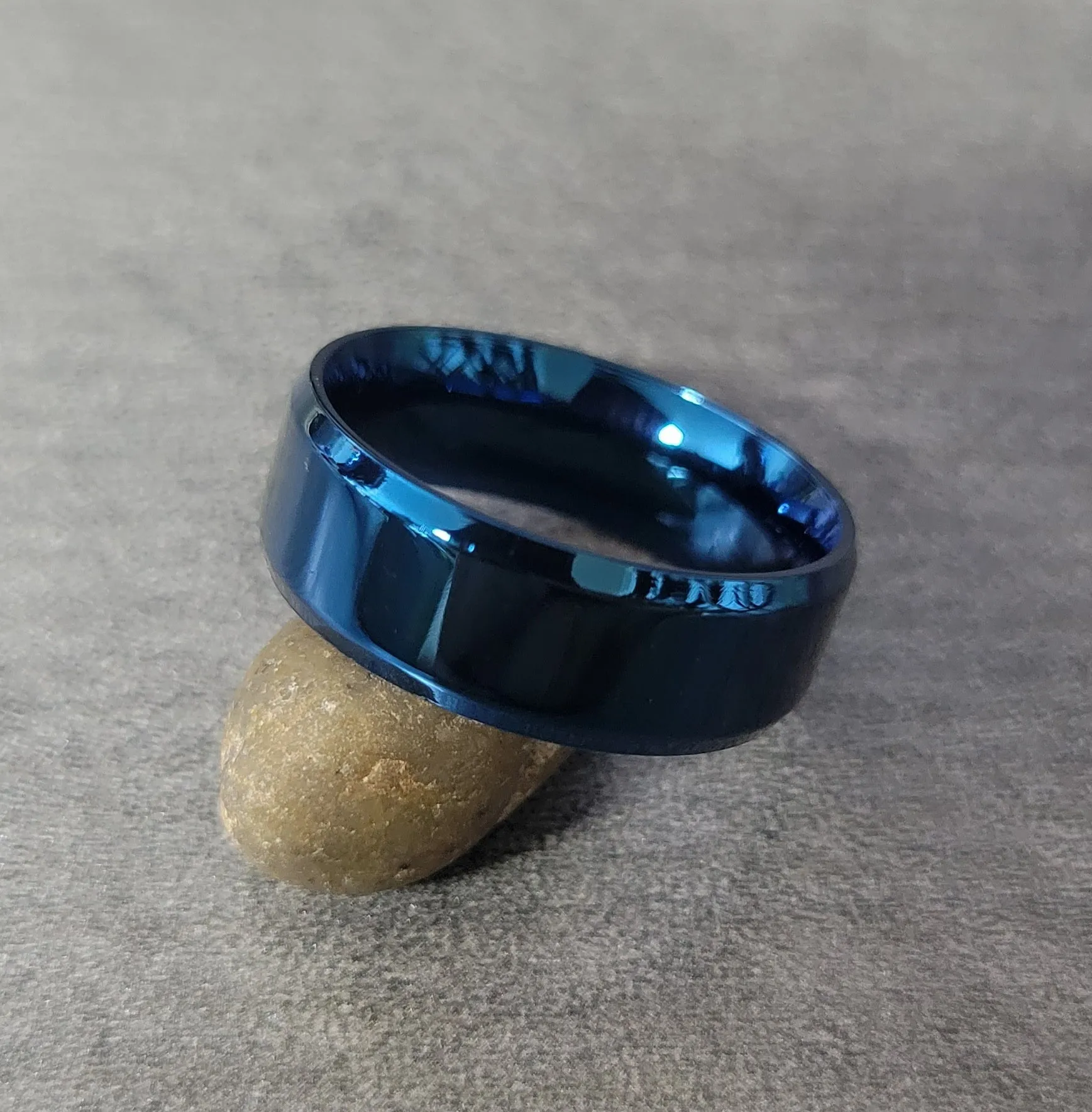 Personalized Custom Engraved Blue Fraternity or Sorority Ring