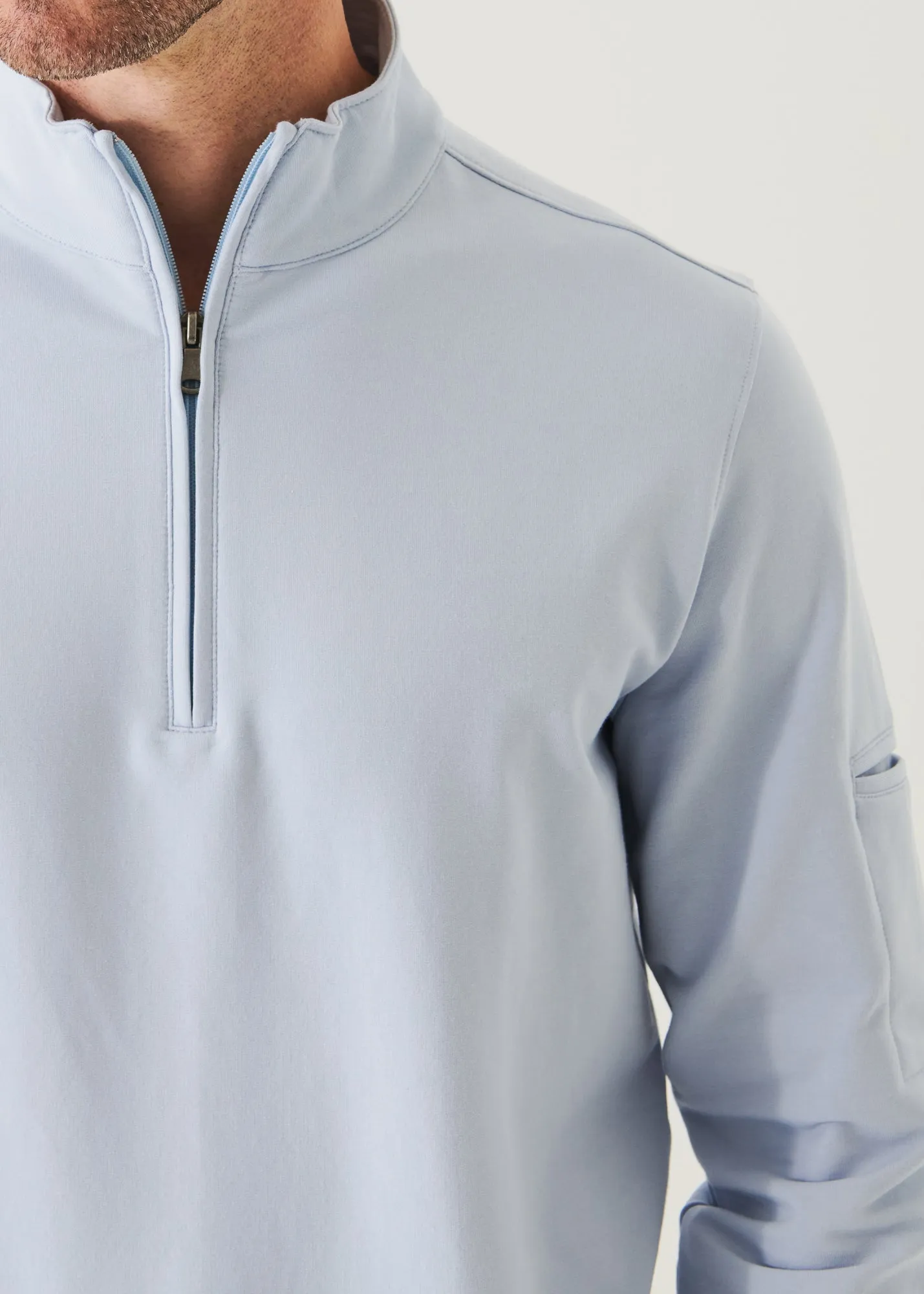 PIMA COTTON FRENCH TERRY QUARTER ZIP