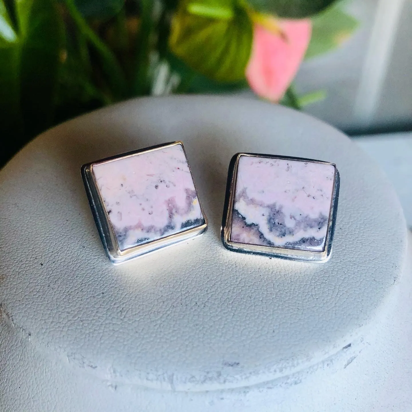 Pink Mountains earrings