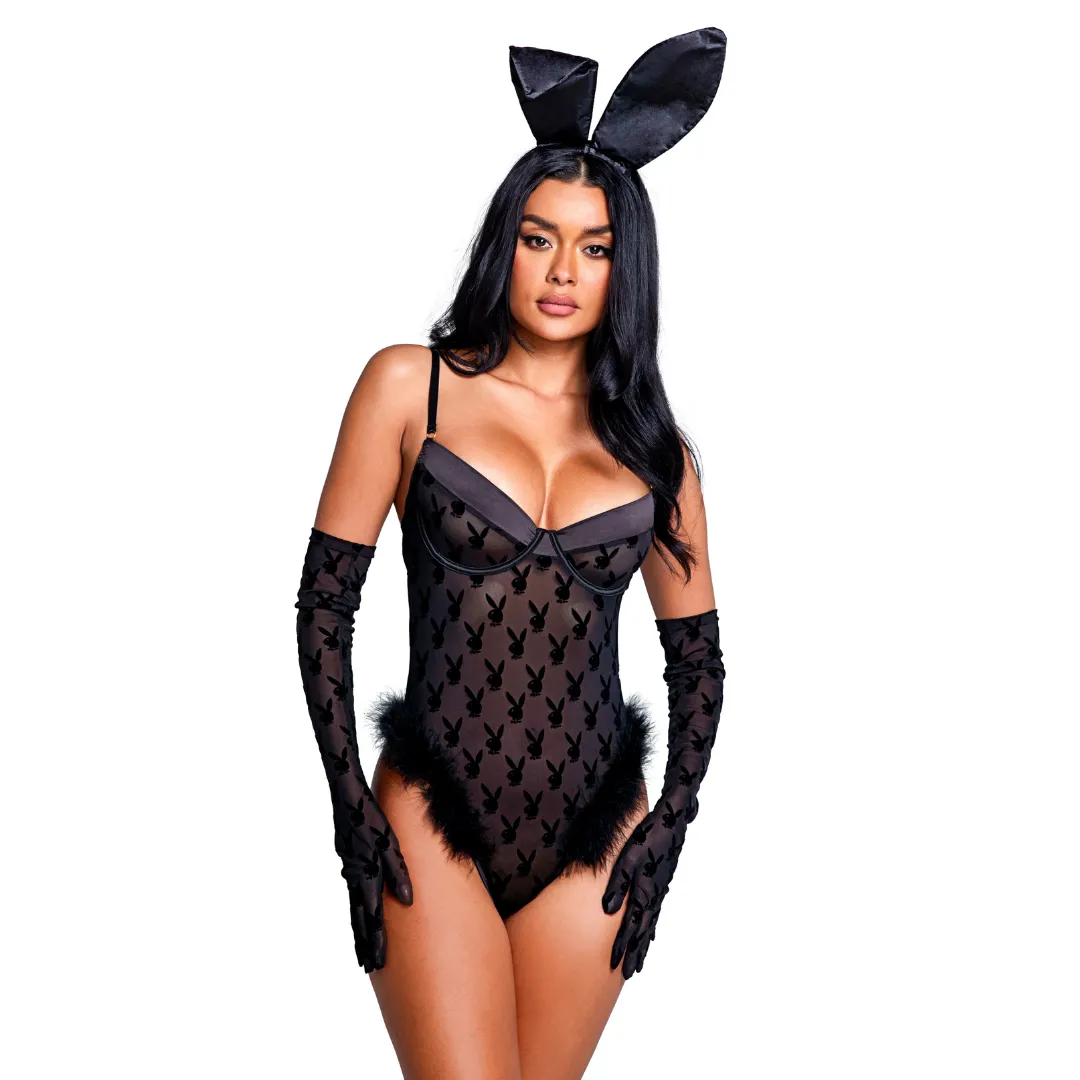 Playboy Bunny Noir Teddy