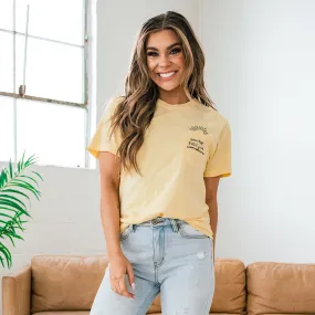 Pocket Full of Sunshine Light Yellow Tee