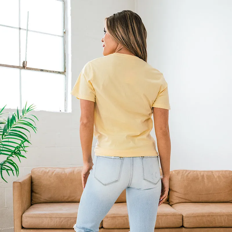 Pocket Full of Sunshine Light Yellow Tee