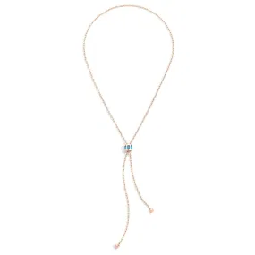 Pomellato - Iconica Necklace with London Blue Topaz, 18k Rose Gold