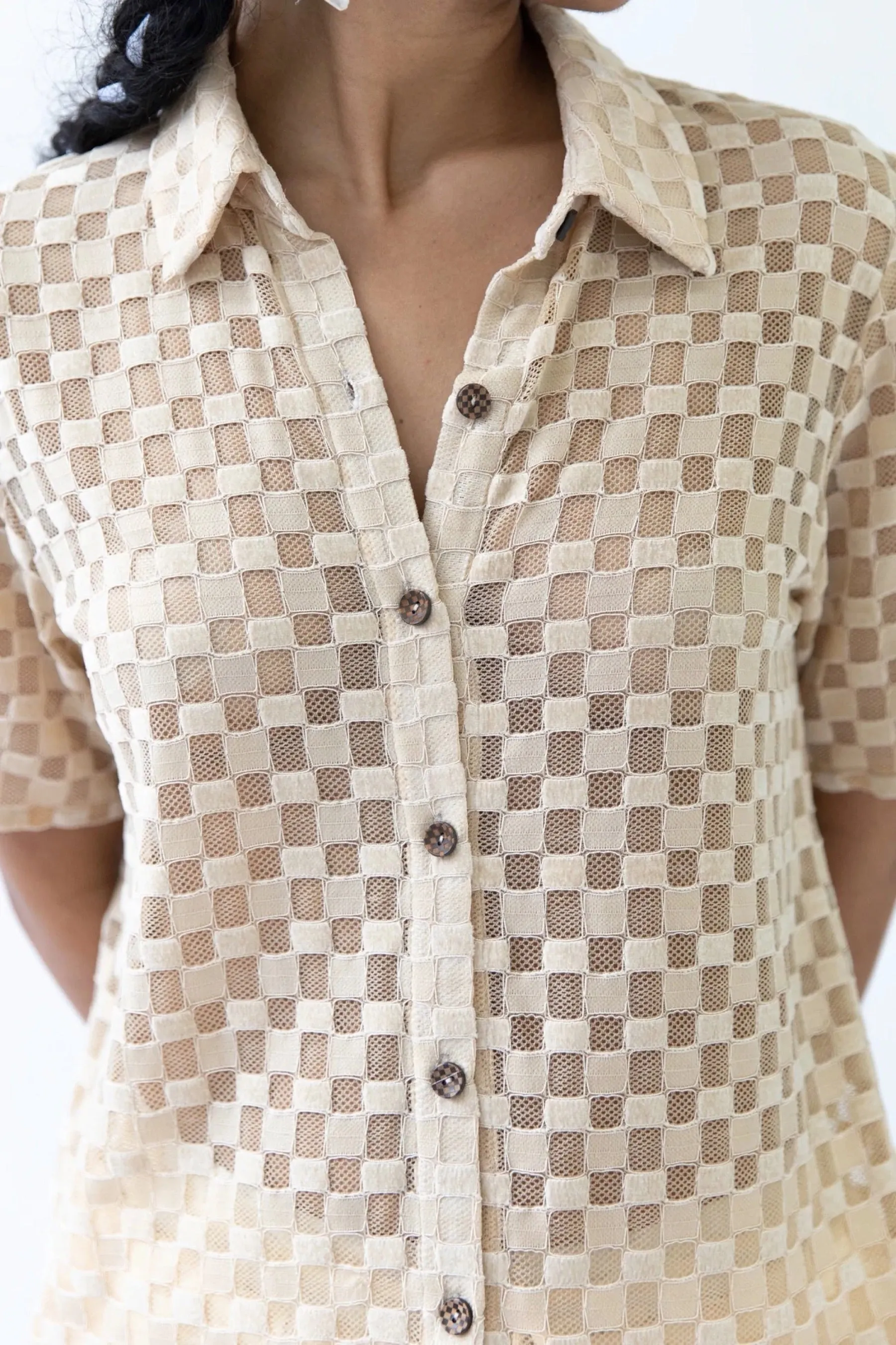 Pre-Loved Sand Harmony Button Down