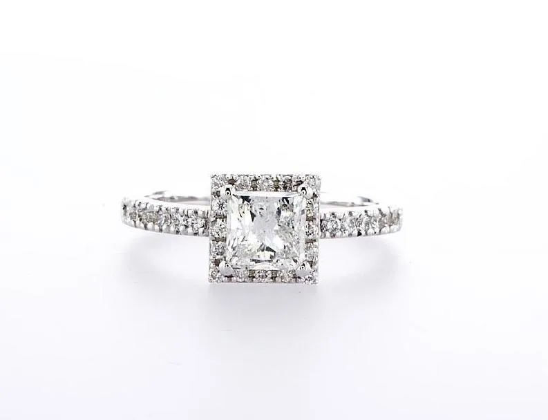 Princess Halo Engagement Ring (1.30Ctw)