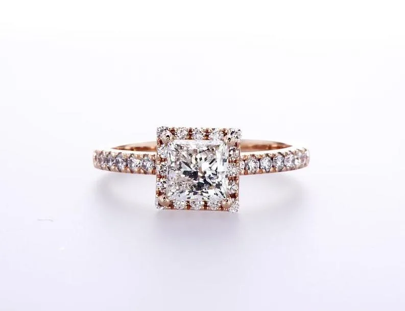 Princess Halo Engagement Ring (1.30Ctw)