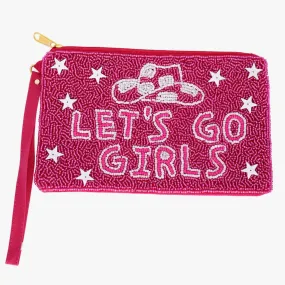 "Let's Go Girls" Western Beaded Wristlet