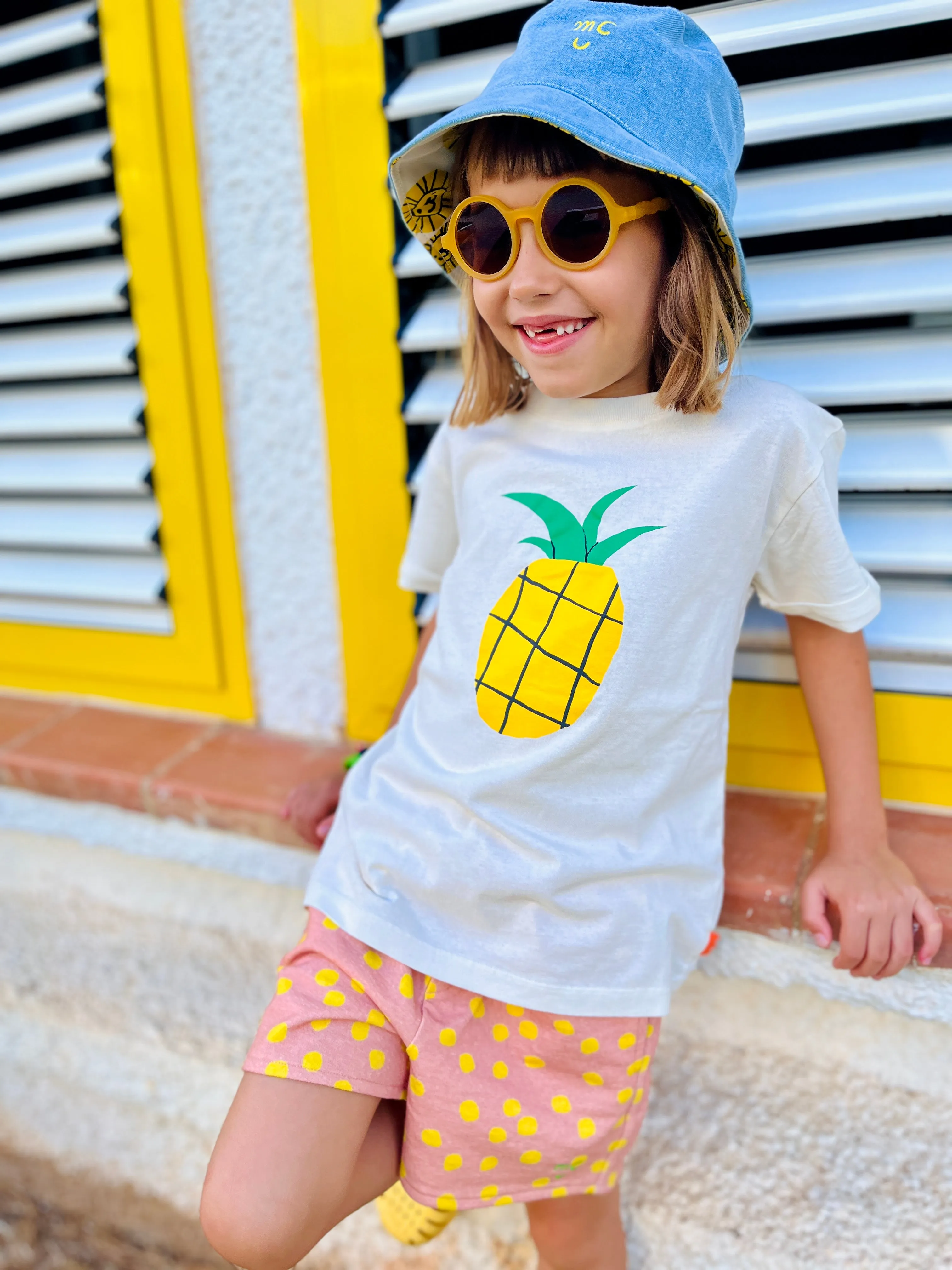 Recycled Cotton Pineapple Kid T-shirt