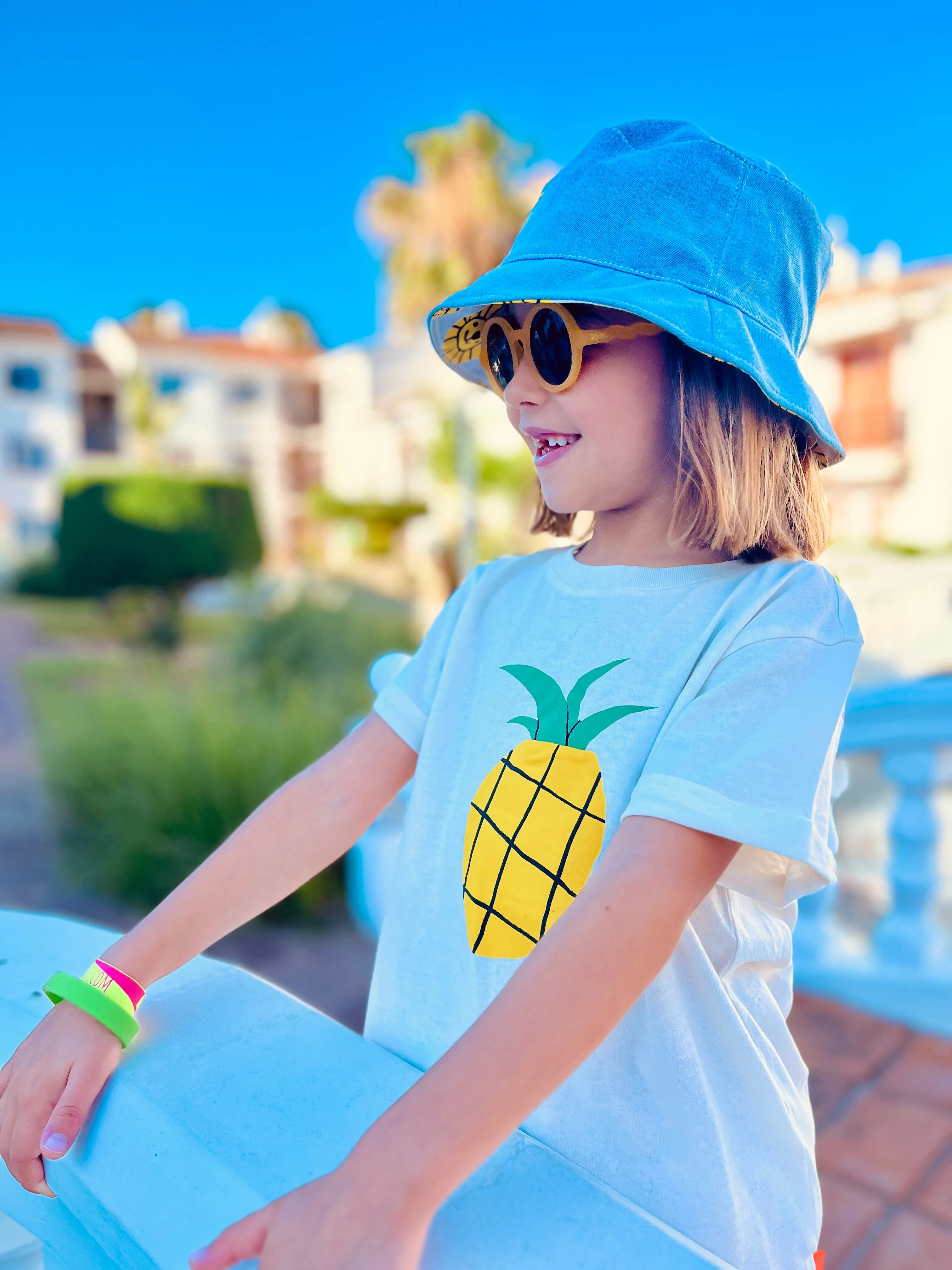 Recycled Cotton Pineapple Kid T-shirt