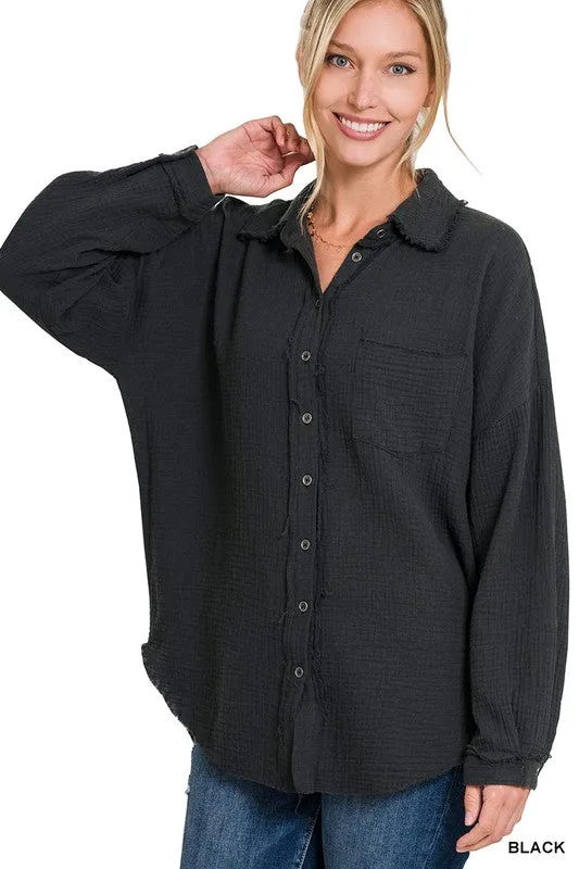 Relaxed Rebel  Button Down