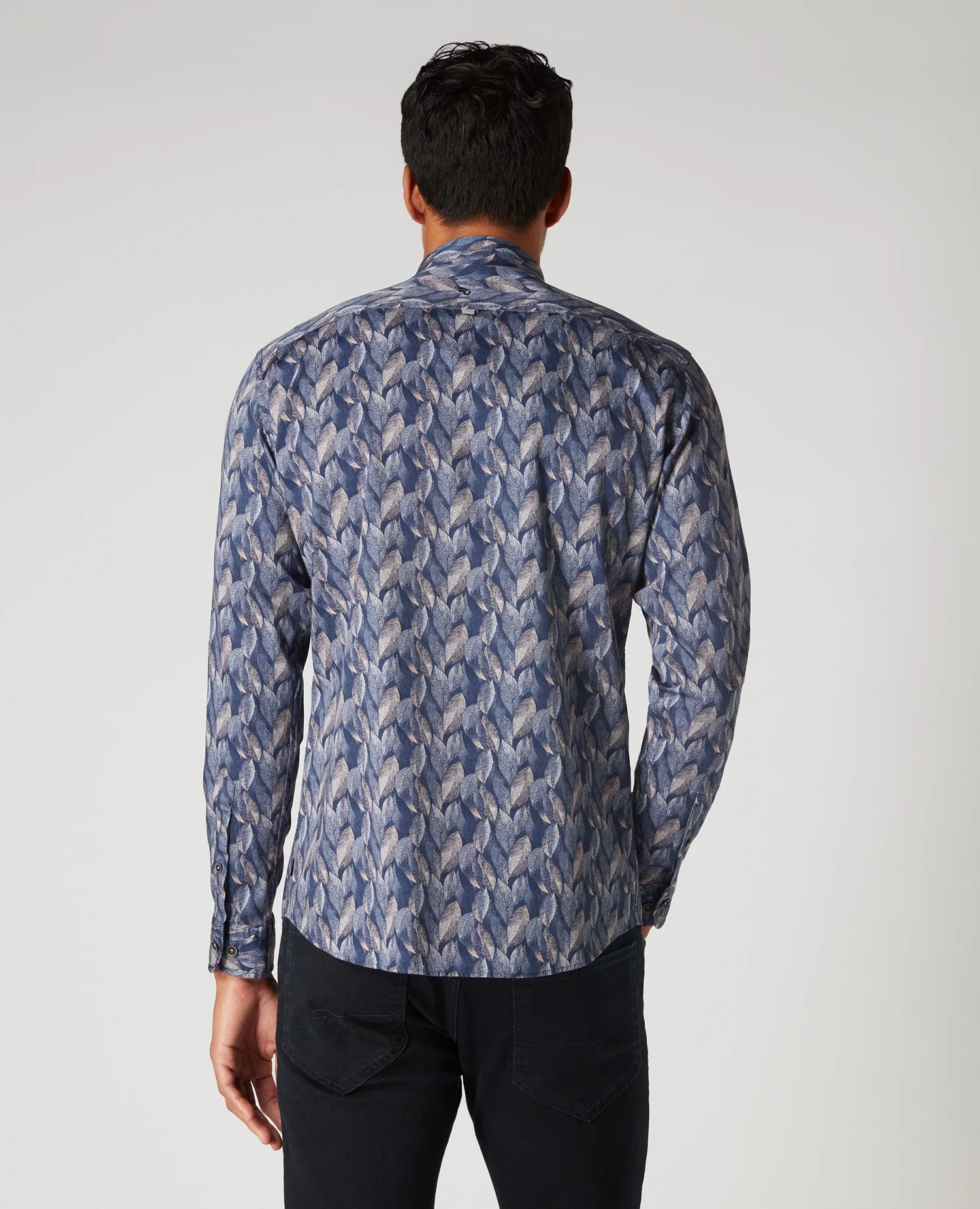 REMUS UOMO Tapered Fit Parker Printed Shirt - New AW20