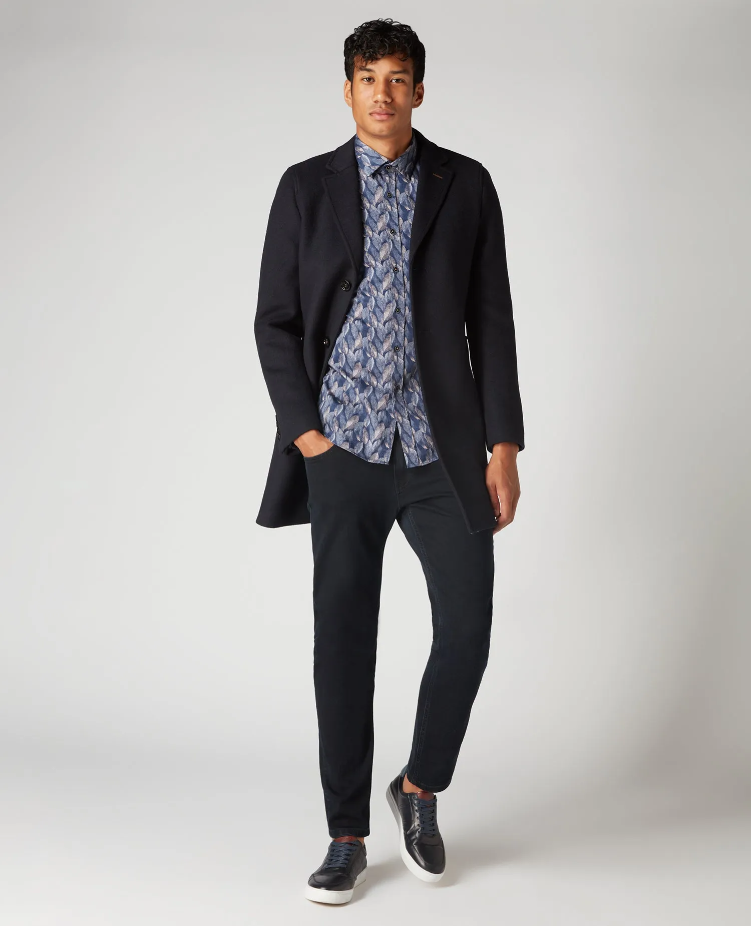 REMUS UOMO Tapered Fit Parker Printed Shirt - New AW20